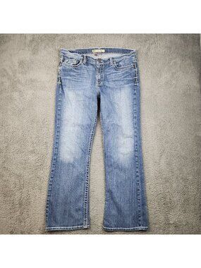 BKE Jeans Women's 34 x 30 Blue Denim Jeans Bootcut Cotton Stretch Drew Buckle